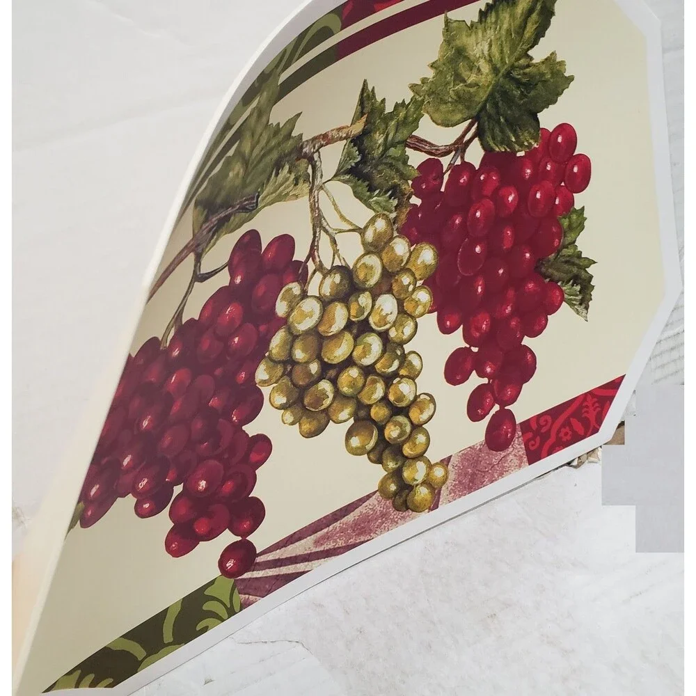 Set of 3 Same Printed Vinyl Non Clear Placemats (18